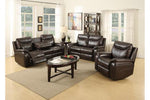 Courtney 3 Pc Memory Foam Leather Recliner Set