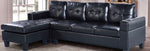 Huber Grey Sectional Sofa with Storage Chaise