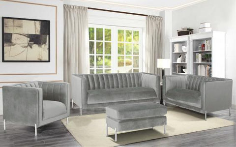 Arthur 3 Pc Suede Sofa Set with FREE Ottoman