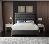 Avey Contemporary Design Fabric Bed