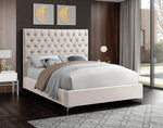 Avey Contemporary Design Fabric Bed