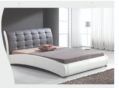 Charlotte Contemporary Style Leather Upholstered King/Queen/Double Bed Frame