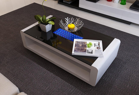 Cornelius GLOSSY LED coffee table