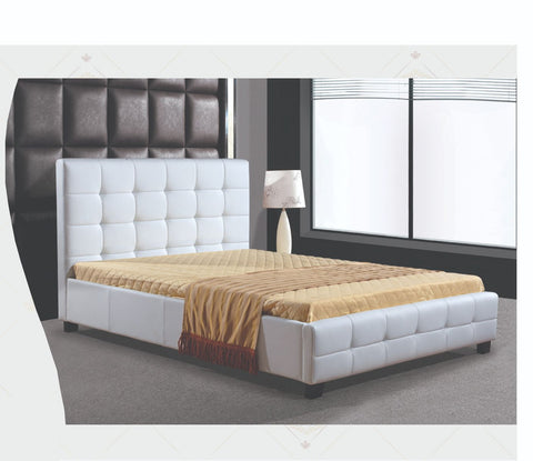 Cunningham Contemporary Design Leather Upholstered Bed Frame