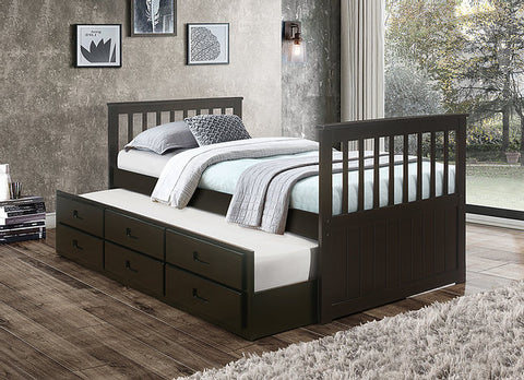 Boonie Espresso Twin/Twin Pull-Out Trundle Day Bed