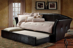 Ardin Black Pull-Out Trundle Bed