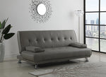 Hurlock Grey PU Sofa Bed