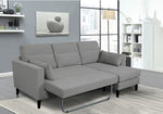 Sury Light Grey Sectional Sofa Bed