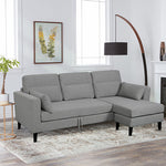 Sury Light Grey Sectional Sofa Bed