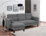 Sury Dark Grey Sectional Sofa Bed