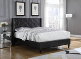 Hef Leather/Fabric Upholstered King/Queen Bed Frame1