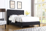 Hef Leather/Fabric Upholstered King/Queen Bed Frame1