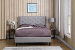 Hef Leather/Fabric Upholstered King/Queen Bed Frame1