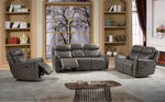 Isabeel Italian leather match 3 Pc power Recliner Sofa Set