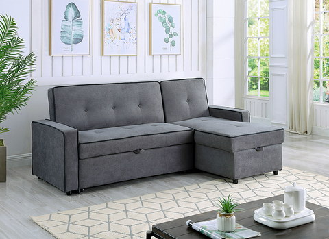 Jasper Sectional Sofa Bed with Storage Chase