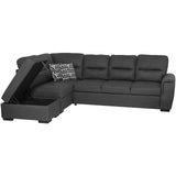 June Sectional Pull-Out Sofa Bed with FREE Storage Ottoman and USB Ports