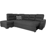 June Sectional Pull-Out Sofa Bed with FREE Storage Ottoman and USB Ports