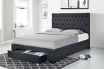 Daphne Modern Design Fabric Upholstered King/Queen Bed Frame with Storage Drawer