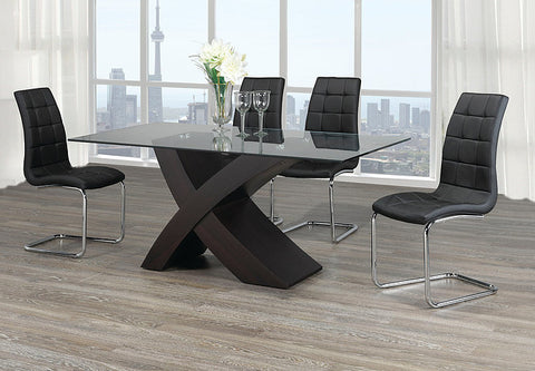 Anno Black 7pc Dinette Set