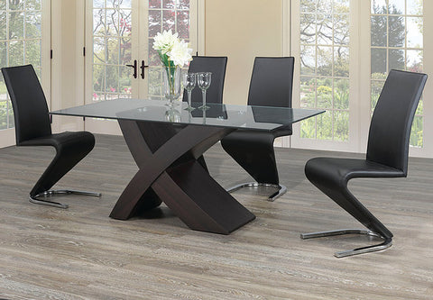 Trimm Black 7pc Dinette Set