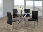 Cordelia Black 5 Pc Dinning Set