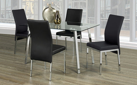 Lebanon Black 5pc Dinette Set