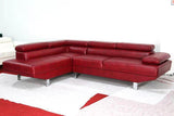 Tannis Reversible Leather Sectional Sofa