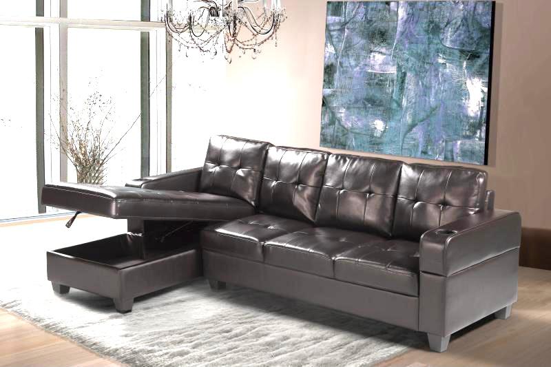 Conley Brown Leather Sectional Sofa