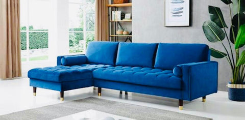 Ralph Velvet Sectional Sofa