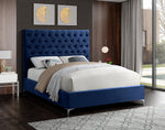 Avey Contemporary Design Fabric Bed