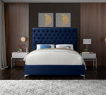 Avey Contemporary Design Fabric Bed