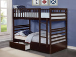 Irwin Twin/Twin Wooden Bunk Bed with Storage Drawers