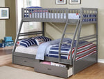 Irwin Twin/Full Wooden Bunk Bed with Storage Drawers