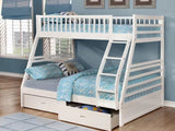 Irwin Twin/Full Wooden Bunk Bed with Storage Drawers