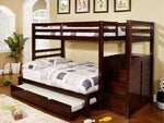 Mercedes Single/Single Storage Wooden Bunk Bed