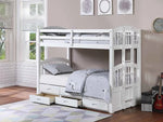 Amani Twin/Twin Wooden Bunk Bed with Storage Drawers