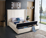 Harlow Contemporary Design Bed with Storage Benches