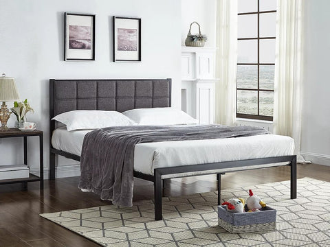 Harney Padded Headboard Bed