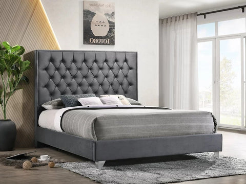 Uriel Contemporary Velvet Bed