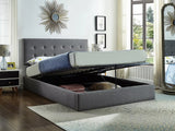 Revo Modern Fabric Upholstered Storage Bed