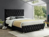 Patria Contemporary Design Velvet Bed