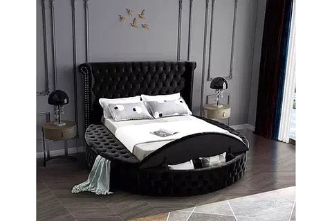 Versa Luxurious Round Bed with Storage