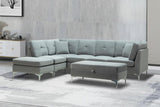 KW Luxury Velvet plush sectional sofas