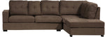 8289 brown sectional sofa Reversible