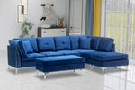 KW Luxury Velvet plush sectional sofas