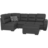 June Sectional Pull-Out Sofa Bed with FREE Storage Ottoman and USB Ports