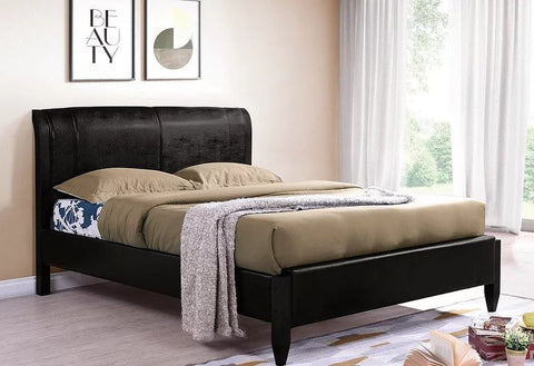 Louis Leather Upholstered King/Queen Bed Frame